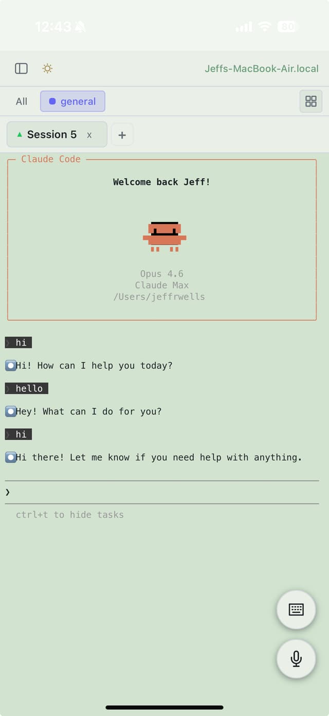 Readable mode showing Claude Code conversation as formatted message cards